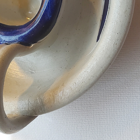 Williamsburg Salt Glaze Pottery Set of Candleholder and Small Pot - Picture 6 of 15